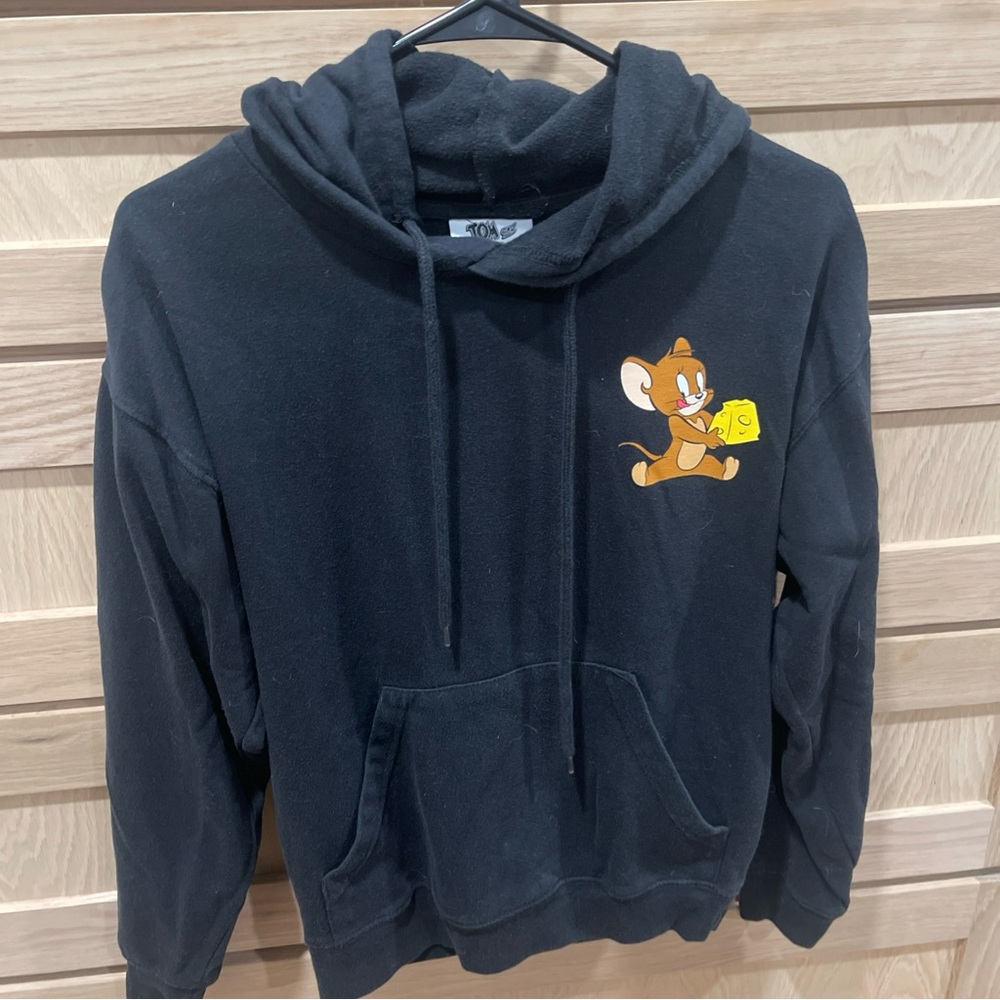Black Jerry Graphic Hoodie